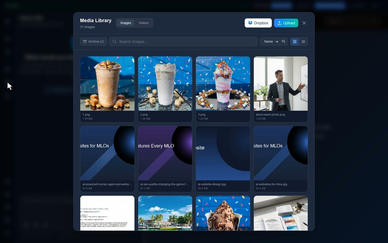 Save preview, then Go Live